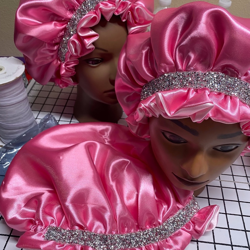 Pink Bling Bonnet - Adult